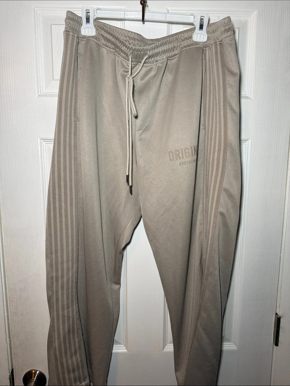 Originals Brooklyn Cloth Jogger Sweatpants Men’s Large Beige Tan